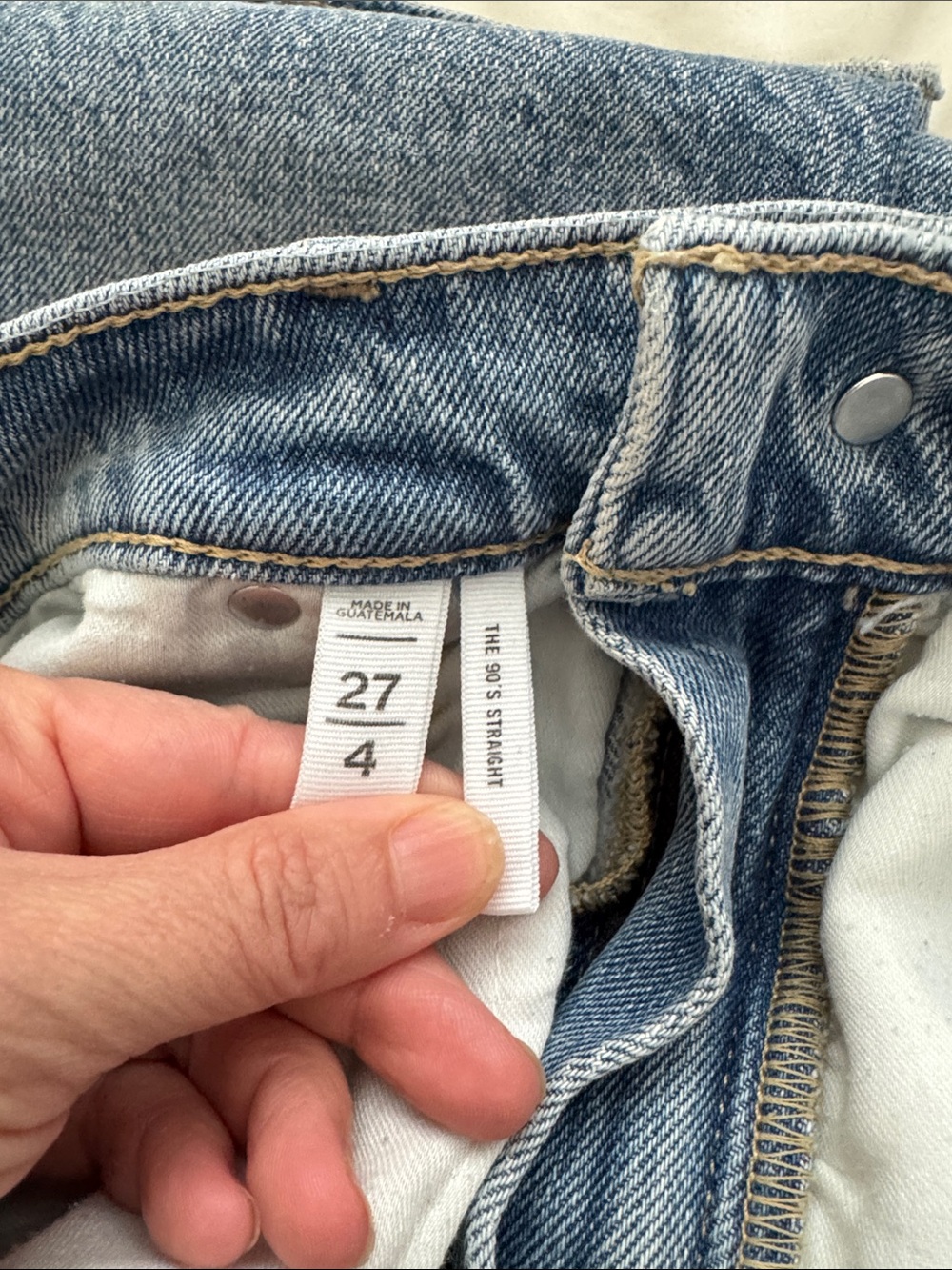 LOFT the 90s straight light Blue Jeans - Picture 8 of 8